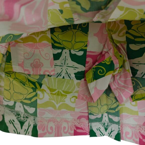 Vintage Lilly Pulitzer Skort Skirt Size 4 Beach Coastal Pocket Pickleball Tennis - Picture 5 of 11